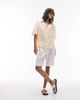 Topshop Topshop super soft cupro shirt in buttermilk - part of a set-Yellow - 3