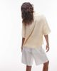 Topshop Topshop super soft cupro shirt in buttermilk - part of a set-Yellow - 4