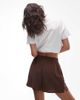 Topshop Topshop super soft cupro shorts in chocolate - part of a set-Brown - 2
