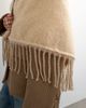 Topshop Topshop Susan fringe scarf in beige-Neutral - 2