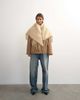 Topshop Topshop Susan fringe scarf in beige-Neutral - 3
