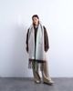 Topshop Topshop Sydney blanket scarf in chocolate and mint-Brown - 1
