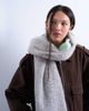Topshop Topshop Sydney blanket scarf in chocolate and mint-Brown - 2