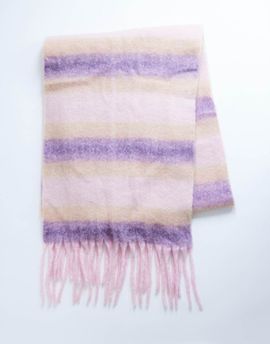 Topshop Topshop Sydney blanket scarf in purple stripes