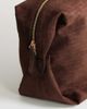 Topshop Topshop Tabby large suedette weekend bag in chocolate weave-Brown - 3