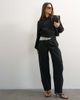 Topshop Topshop tailored bubble barrel leg pants in black - 2