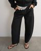 Topshop Topshop tailored bubble barrel leg pants in black - 3