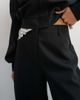 Topshop Topshop tailored bubble barrel leg pants in black - 4