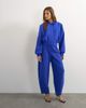 Topshop Topshop tailored bubble barrel leg pants in blue - 1