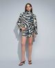 Topshop Topshop tailored mini skirt in zebra - part of a set-Multi - 2