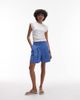 Topshop Topshop tailored plaid longline shorts in blue - part of a set - 2