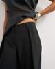Topshop Topshop tailored pleat detail low rise wide leg pants in black - 2