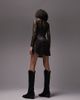 Topshop Topshop Tall lace and print mix mini dress in multi - 4