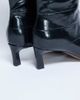 Topshop Topshop Tanya point toe knee high boots in black croc - 4