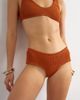 Topshop Topshop Tara short cheeky bikini bottoms in rust-Orange - 1