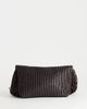 Topshop Topshop Tassel oversized weave clutch bag in chocolate-Brown - 4