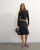 Topshop Topshop techy 90s length skirt in black - 1
