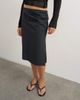 Topshop Topshop techy 90s length skirt in black - 3