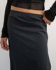 Topshop Topshop techy 90s length skirt in black - 4