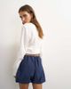Topshop Topshop techy bubble hem shorts in navy - 4