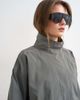 Topshop Topshop techy funnel neck jersey track top in slate-Gray - 3