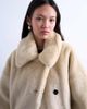 Topshop Topshop teddy belted short car coat in cream-White - 3