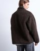 Topshop Topshop teddy fleece jacket with contrast piping in brown - 3