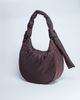 Topshop Topshop Terry nylon zip pocket shoulder bag in chocolate-Brown - 4