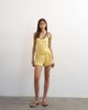Topshop Topshop terrycloth scoop neck tank top in yellow - 3