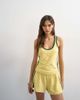 Topshop Topshop terrycloth scoop neck tank top in yellow - 4