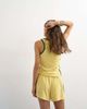 Topshop Topshop terrycloth striped shorts in yellow - 3
