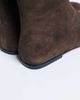 Topshop Topshop Tess real suede knee high flat boots in chocolate-Brown - 4