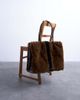 Topshop Topshop Teven faux fur tote bag in brown - 2