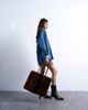 Topshop Topshop Teven faux fur tote bag in brown - 3