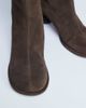 Topshop Topshop Thea real suede knee high block heel boots in chocolate-Brown - 3