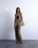 Topshop Topshop throw-on sleeveless blazer in mushroom - part of a set-Brown - 2
