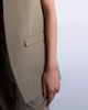 Topshop Topshop throw-on sleeveless blazer in mushroom - part of a set-Brown - 3