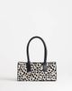 Topshop Topshop Tiana hair-on real leather bowler tote in dalmatian print-Neutral - 1