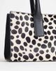 Topshop Topshop Tiana hair-on real leather bowler tote in dalmatian print-Neutral - 2