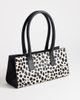 Topshop Topshop Tiana hair-on real leather bowler tote in dalmatian print-Neutral - 3