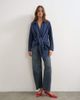 Topshop Topshop tie detail shirt in navy - 3