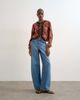 Topshop Topshop tie front lace detailing blouse in floral print-No color - 2