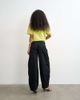 Topshop Topshop tie waist cargo pants in black - 4