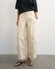 Topshop Topshop tie waist cargo pants in ecru-Neutral - 3