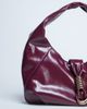 Topshop Topshop Tilly metal hardware slouchy tote bag in burgundy-Brown - 2