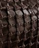 Topshop Topshop Tobias large woven tote in chocolate-Brown - 2