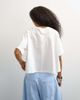 Topshop Topshop trapeze tee in ecru-White - 4