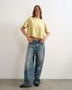 Topshop Topshop trapeze tee in yellow-MULTI - 3