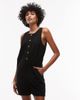 Topshop Topshop twill romper in black - 1