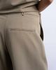 Topshop Topshop twill straight leg pants in mushroom-Brown - 3
